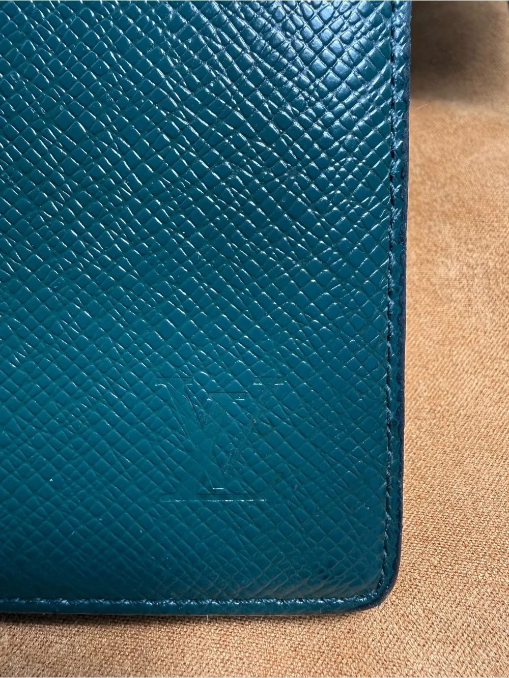 4th of July Sale🎉 Vintage Louis Vuitton Taiga Leather Address Book Cover Green